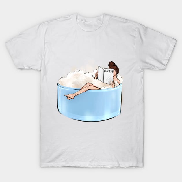 woman body self-care art T-Shirt by ArctiumStudio